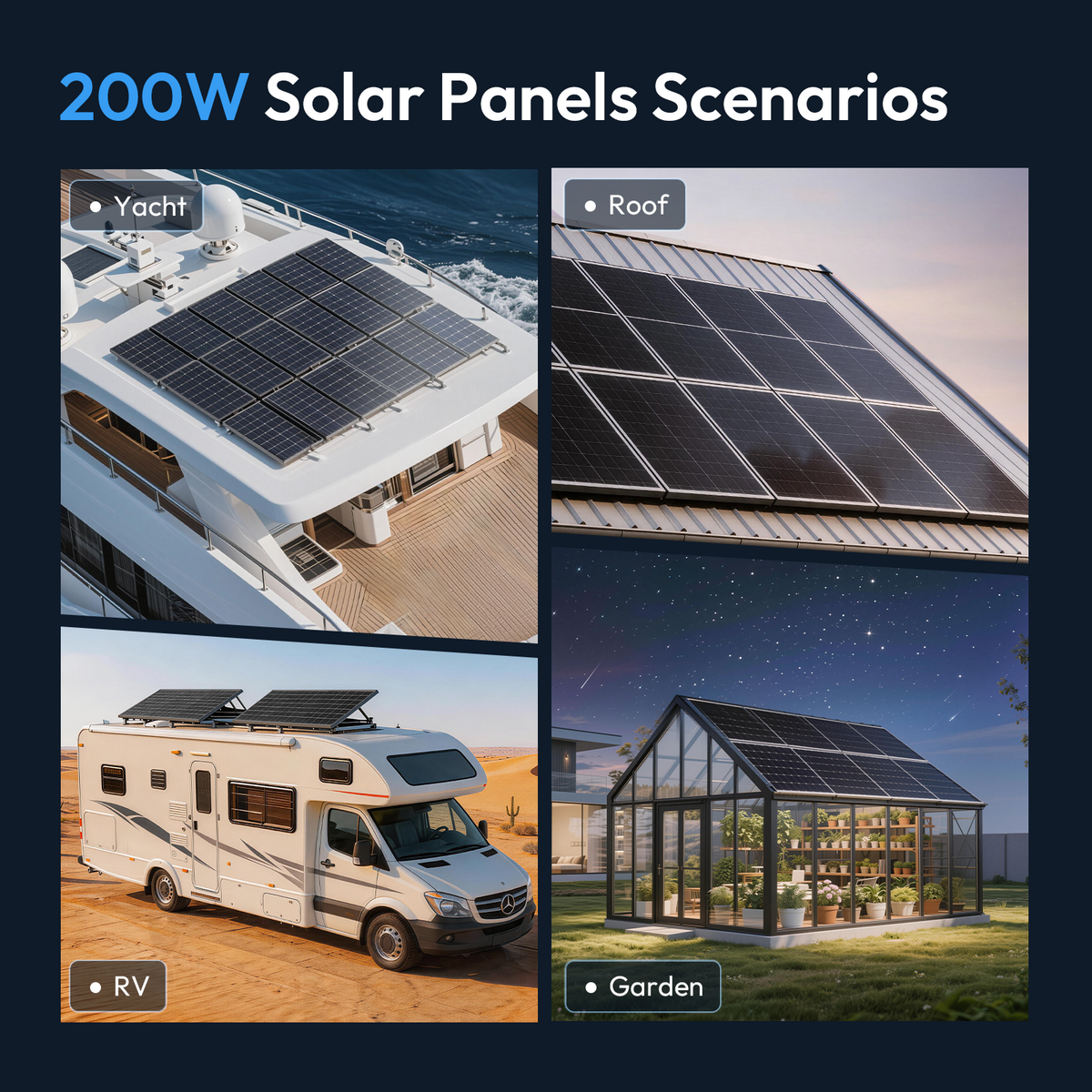 STAR 200 Watt Bifacial Solar Panel