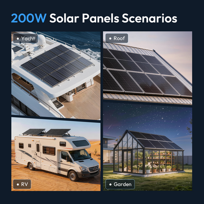 STAR 400 Watt Bifacial Solar Panel 2PCS 200W